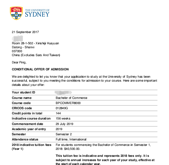 高中毕业一年后成功申请到澳洲三所顶尖大学 高中毕业一年后成功申请到澳洲三所顶尖大学